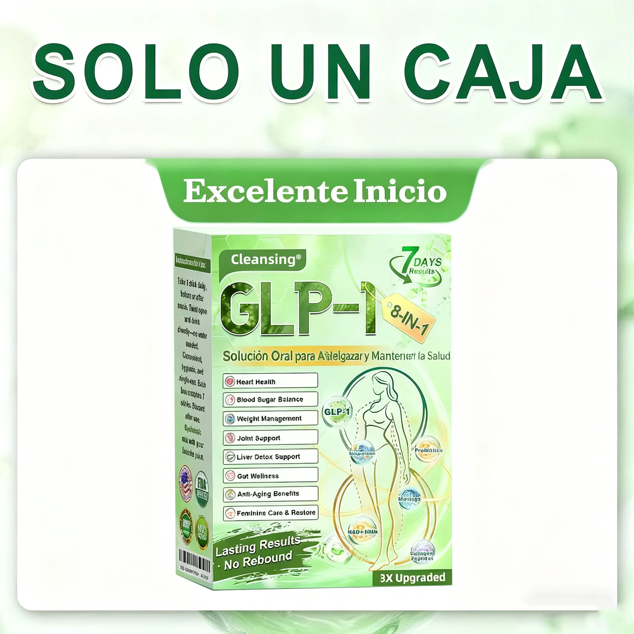 𝑪𝒍𝒆𝒂𝒏𝒔𝒊𝒏𝒈® 𝑮𝑳𝑷-1 8 𝒆𝒏 1 𝑭𝒊𝒕 & 𝑽𝒊𝒕𝒂𝒍 (𝒔𝒐𝒍𝒐 𝒖𝒏𝒂 𝒗𝒆𝒛 𝒂𝒍 𝒅𝒊́𝒂, 𝒄𝒂𝒎𝒃𝒊𝒐𝒔 𝒗𝒊𝒔𝒊𝒃𝒍𝒆𝒔 𝒆𝒏 7 𝒅𝒊́𝒂𝒔) √ 𝑷𝒂𝒓𝒂 𝒐𝒃𝒆𝒔𝒊𝒅𝒂𝒅, 𝒔𝒂𝒍𝒖𝒅 𝒄𝒂𝒓𝒅𝒊𝒐𝒗𝒂𝒔𝒄𝒖𝒍𝒂𝒓, 𝒅𝒊𝒂𝒃𝒆𝒕𝒆𝒔, 𝒂𝒑𝒏𝒆𝒂 𝒅𝒆𝒍 𝒔𝒖𝒆𝒏̃𝒐, 𝒔𝒂𝒍𝒖𝒅 𝒊𝒏𝒕𝒆𝒔𝒕𝒊𝒏𝒂𝒍, 𝒑𝒓𝒐𝒃𝒍𝒆𝒎𝒂𝒔 𝒂𝒓𝒕𝒊𝒄𝒖𝒍𝒂𝒓𝒆𝒔 𝒚 𝒎𝒂́𝒔 - Image 19