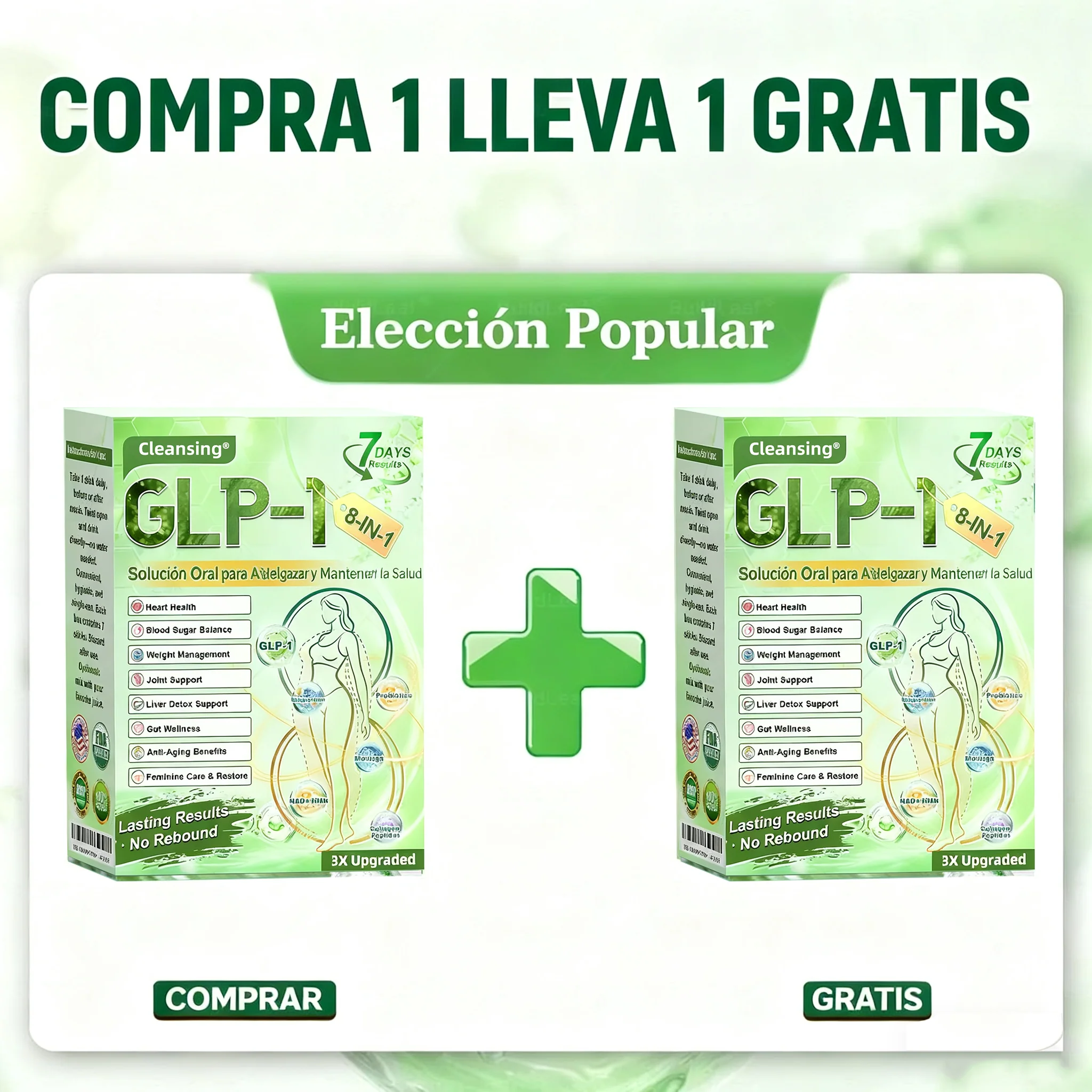 𝑪𝒍𝒆𝒂𝒏𝒔𝒊𝒏𝒈® 𝑮𝑳𝑷-1 8 𝒆𝒏 1 𝑭𝒊𝒕 & 𝑽𝒊𝒕𝒂𝒍 (𝒔𝒐𝒍𝒐 𝒖𝒏𝒂 𝒗𝒆𝒛 𝒂𝒍 𝒅𝒊́𝒂, 𝒄𝒂𝒎𝒃𝒊𝒐𝒔 𝒗𝒊𝒔𝒊𝒃𝒍𝒆𝒔 𝒆𝒏 7 𝒅𝒊́𝒂𝒔) √ 𝑷𝒂𝒓𝒂 𝒐𝒃𝒆𝒔𝒊𝒅𝒂𝒅, 𝒔𝒂𝒍𝒖𝒅 𝒄𝒂𝒓𝒅𝒊𝒐𝒗𝒂𝒔𝒄𝒖𝒍𝒂𝒓, 𝒅𝒊𝒂𝒃𝒆𝒕𝒆𝒔, 𝒂𝒑𝒏𝒆𝒂 𝒅𝒆𝒍 𝒔𝒖𝒆𝒏̃𝒐, 𝒔𝒂𝒍𝒖𝒅 𝒊𝒏𝒕𝒆𝒔𝒕𝒊𝒏𝒂𝒍, 𝒑𝒓𝒐𝒃𝒍𝒆𝒎𝒂𝒔 𝒂𝒓𝒕𝒊𝒄𝒖𝒍𝒂𝒓𝒆𝒔 𝒚 𝒎𝒂́𝒔 - Image 21