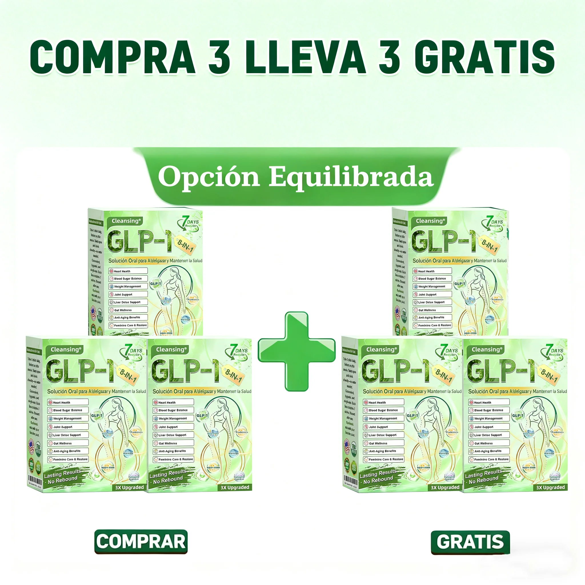 𝑪𝒍𝒆𝒂𝒏𝒔𝒊𝒏𝒈® 𝑮𝑳𝑷-1 8 𝒆𝒏 1 𝑭𝒊𝒕 & 𝑽𝒊𝒕𝒂𝒍 (𝒔𝒐𝒍𝒐 𝒖𝒏𝒂 𝒗𝒆𝒛 𝒂𝒍 𝒅𝒊́𝒂, 𝒄𝒂𝒎𝒃𝒊𝒐𝒔 𝒗𝒊𝒔𝒊𝒃𝒍𝒆𝒔 𝒆𝒏 7 𝒅𝒊́𝒂𝒔) √ 𝑷𝒂𝒓𝒂 𝒐𝒃𝒆𝒔𝒊𝒅𝒂𝒅, 𝒔𝒂𝒍𝒖𝒅 𝒄𝒂𝒓𝒅𝒊𝒐𝒗𝒂𝒔𝒄𝒖𝒍𝒂𝒓, 𝒅𝒊𝒂𝒃𝒆𝒕𝒆𝒔, 𝒂𝒑𝒏𝒆𝒂 𝒅𝒆𝒍 𝒔𝒖𝒆𝒏̃𝒐, 𝒔𝒂𝒍𝒖𝒅 𝒊𝒏𝒕𝒆𝒔𝒕𝒊𝒏𝒂𝒍, 𝒑𝒓𝒐𝒃𝒍𝒆𝒎𝒂𝒔 𝒂𝒓𝒕𝒊𝒄𝒖𝒍𝒂𝒓𝒆𝒔 𝒚 𝒎𝒂́𝒔 - Image 25